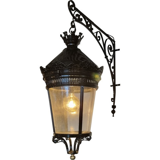 Image 1 of Lanterne vintage en fer forgé "Rue de la Paix