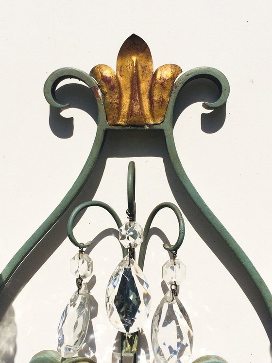 Image 1 of Paire d'appliques vintage 50S style néoclassique