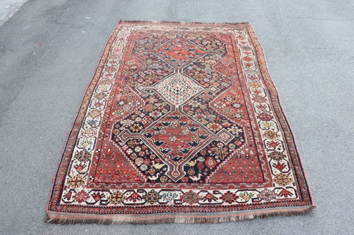 Tapis Shiraz du Moyen Orient 152 Cm X 233 Cm