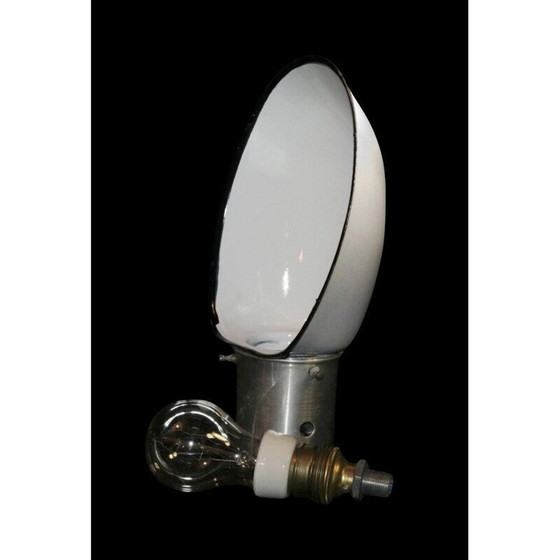 Image 1 of Lampe de scène vintage en métal blanc, Pologne 1960