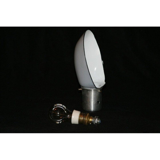 Image 1 of Lampe de scène vintage en métal blanc, Pologne 1960