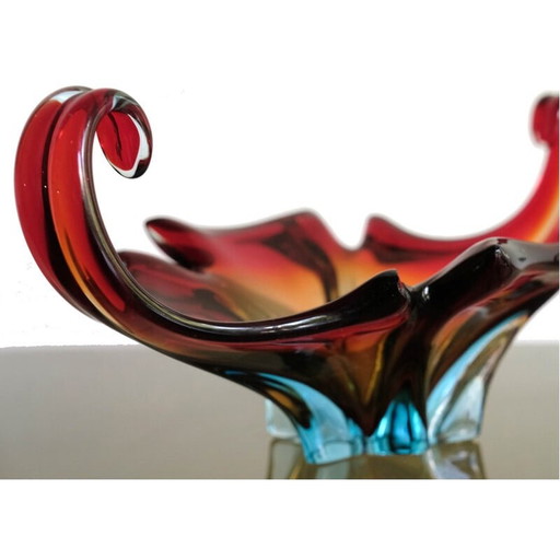 Vase italien du milieu du siècle en verre de Murano, années 1960