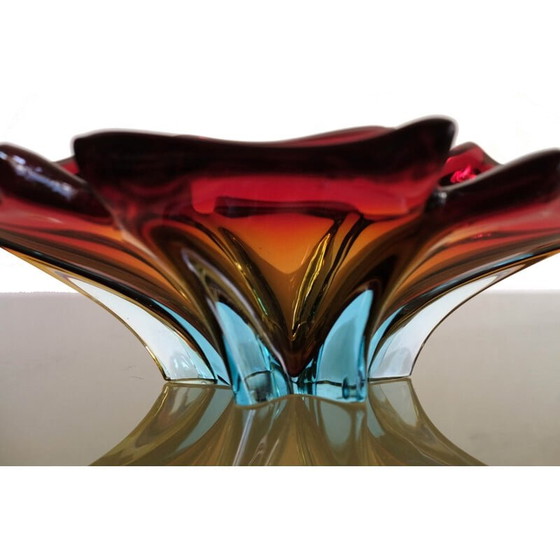 Image 1 of Vase italien du milieu du siècle en verre de Murano, années 1960
