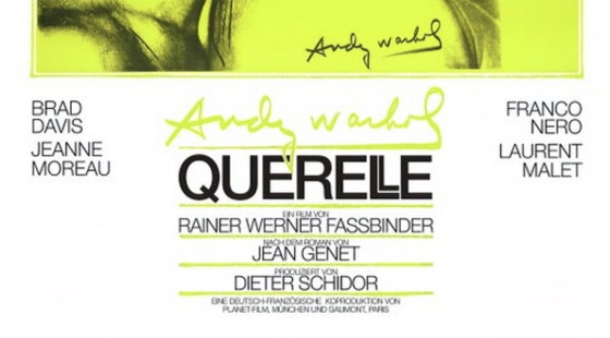 Image 1 of Andy Warhol Giclée Art Print : "Querelle - Dernier film de Fassbinder". Grand format.