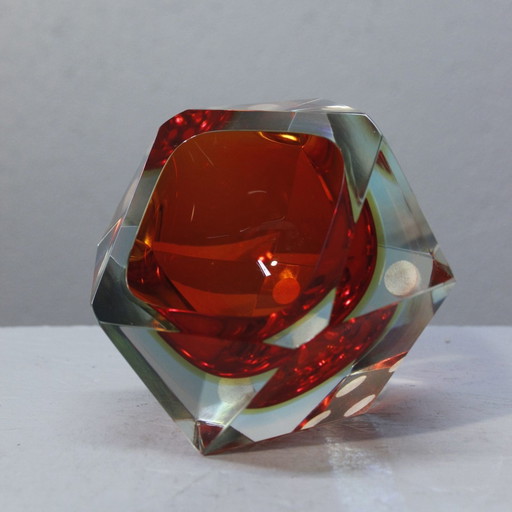 Cendrier Diamant Sommerso Murano Italie 1970S 