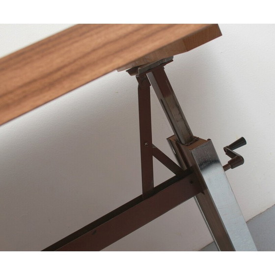Image 1 of Table basse vintage en teck et émail, 1970
