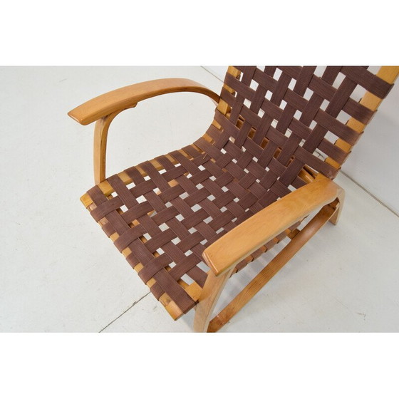 Image 1 of Fauteuil vintage en hêtre par Jan Vaněk, Tchécoslovaquie années 1930