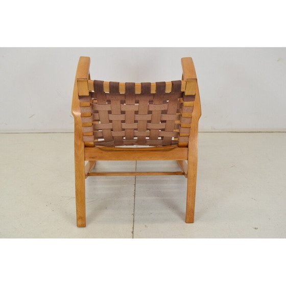 Image 1 of Fauteuil vintage en hêtre par Jan Vaněk, Tchécoslovaquie années 1930