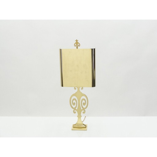 Lampe vintage en laiton pour Maison Charles, 1970