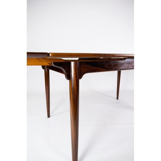 Image 1 of Table vintage en bois de rose avec rallonges par Arne Vodder, 1960