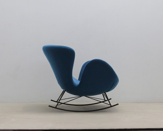 Image 1 of Fauteuil À Bascule Bleu