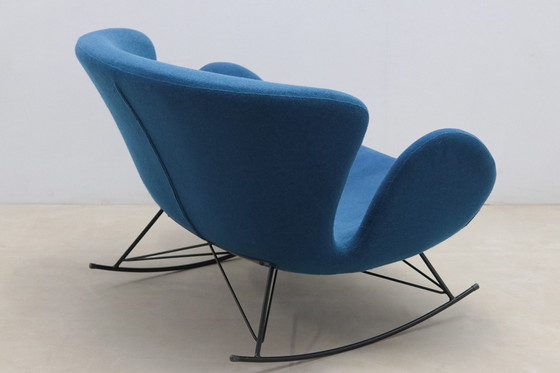 Image 1 of Fauteuil À Bascule Bleu