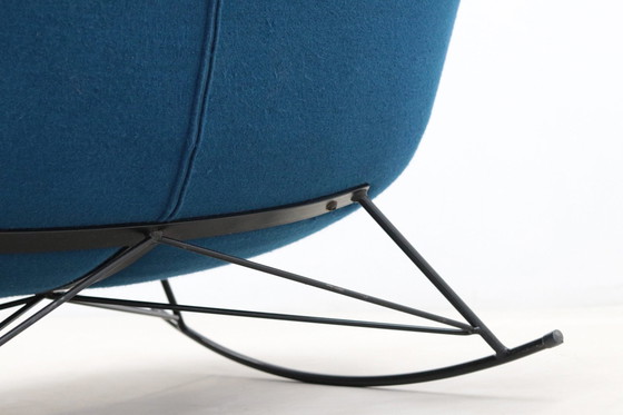 Image 1 of Fauteuil À Bascule Bleu