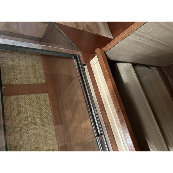 Image 1 of Vitrine Vintage Art Déco avec placard au-dessus et au-dessous