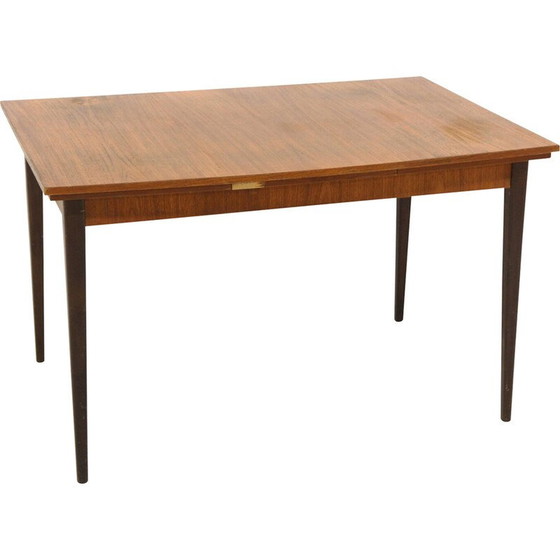 Image 1 of Table "portfolio" vintage extensible en teck et hêtre, Suède années 1950