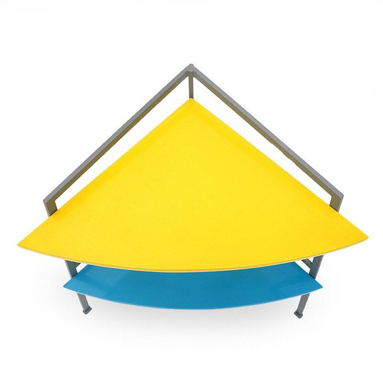 Image 1 of Meuble d'angle vintage à 2 étagères, postmoderne, 1980