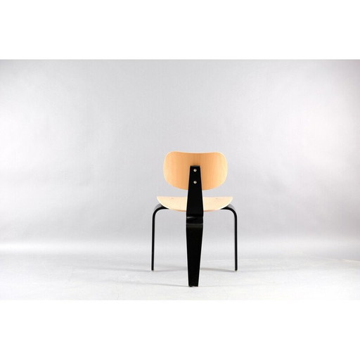 Chaise d'appoint vintage SE42 en hêtre par Egon Eiermann pour Wilde et Spieth, Allemagne 1959