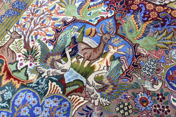 Image 1 of Tapis persan original noué à la main Kashmar Fein Paradise Design 393 X 300 cm Top Condition