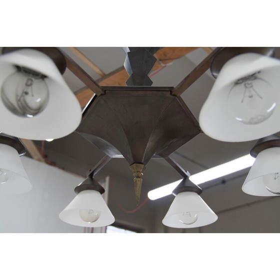 Image 1 of Lustre cubiste vintage de Franta Anyz, années 1920