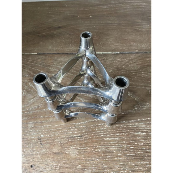 Image 1 of Ensemble de 3 bougeoirs modulaires vintage par Bmf Nagel, 1970