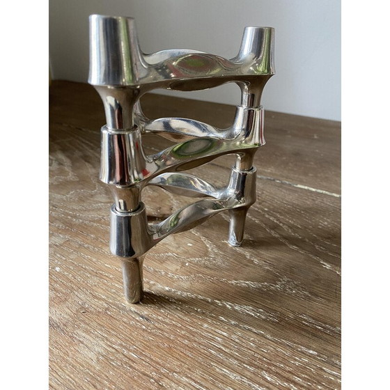 Image 1 of Ensemble de 3 bougeoirs modulaires vintage par Bmf Nagel, 1970