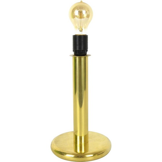 Image 1 of Lampe de table vintage en laiton par ROGO Leuchten, Allemagne 1980