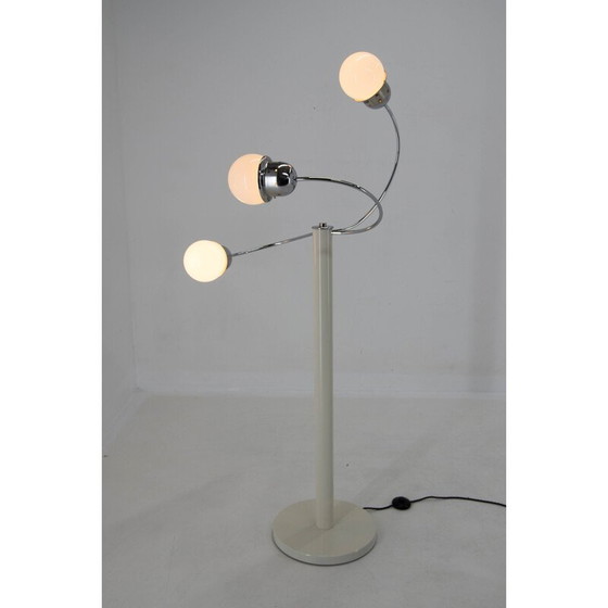 Image 1 of Lampadaire vintage Space Age en métal avec 3 bras, Italie 1960