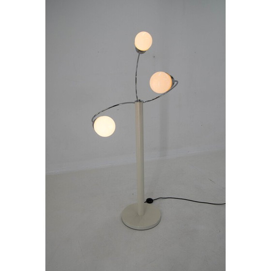 Image 1 of Lampadaire vintage Space Age en métal avec 3 bras, Italie 1960