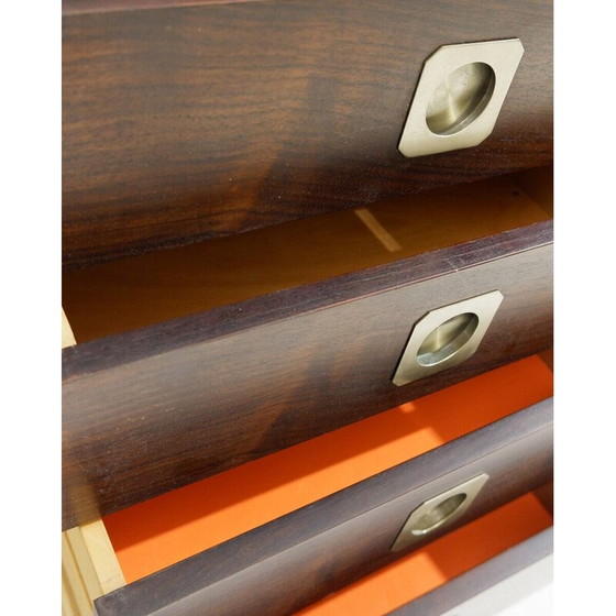 Image 1 of Buffet à portes coulissantes en bois du Mid Century, Italie années 1960