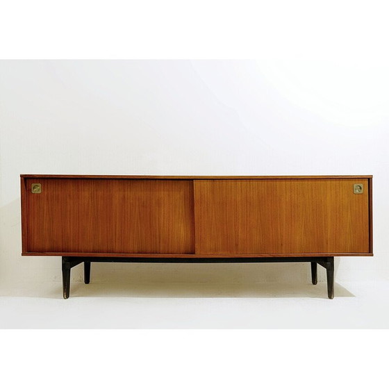 Image 1 of Buffet à portes coulissantes en bois du Mid Century, Italie années 1960