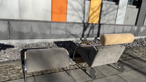 Image 1 of Cor - Design - Fauteuil Cycle Avec Tabouret Alcanthara Gris-Beige