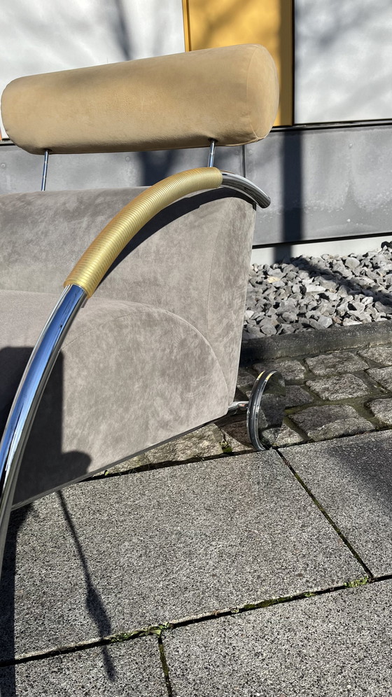 Image 1 of Cor - Design - Fauteuil Cycle Avec Tabouret Alcanthara Gris-Beige