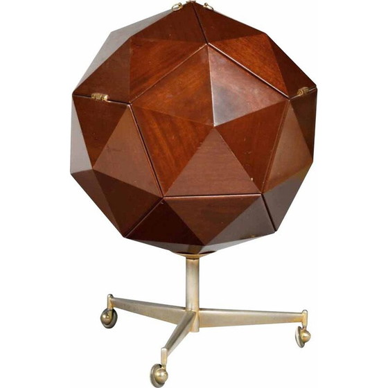 Image 1 of Meuble de bar vintage sur roulettes par Vuillermoz, France années 1960