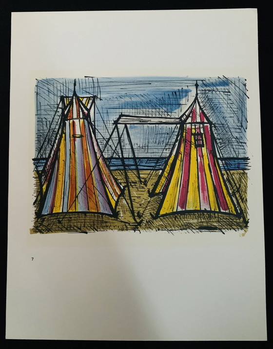 Image 1 of Bernard Buffet, "Sujets 1967" Promotion d'ouverture ! Lithographie couleur.