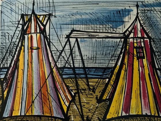 Image 1 of Bernard Buffet, "Sujets 1967" Promotion d'ouverture ! Lithographie couleur.