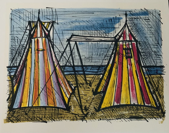 Image 1 of Bernard Buffet, "Sujets 1967" Promotion d'ouverture ! Lithographie couleur.