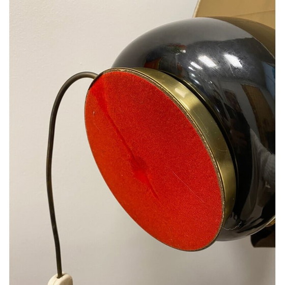 Image 1 of Lampe vintage italienne en céramique noire par Cenacchi, Italie 1970