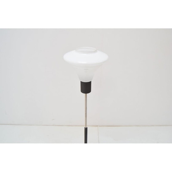 Image 1 of Lampadaire vintage en verre au lait par Kamenicky Senov, Tchécoslovaquie 1960