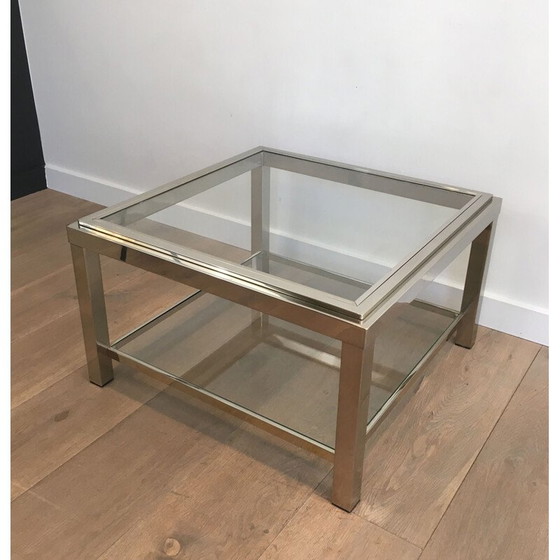 Image 1 of Paire de canapés en chrome importantsVintage 1970