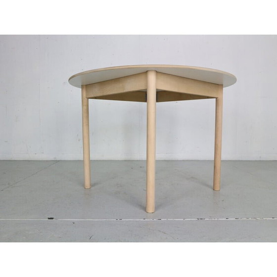 Image 1 of Table de salle à manger ronde en bois de chêne par Børge Mogensen pour Fdb Møbler, Danemark, années 1950