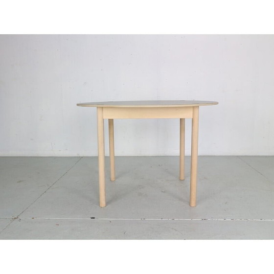 Image 1 of Table de salle à manger ronde en bois de chêne par Børge Mogensen pour Fdb Møbler, Danemark, années 1950