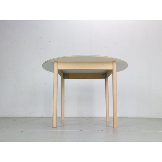 Image 1 of Table de salle à manger ronde en bois de chêne par Børge Mogensen pour Fdb Møbler, Danemark, années 1950