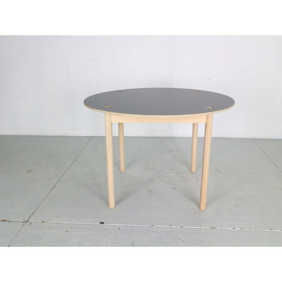 Image 1 of Table de salle à manger ronde en bois de chêne par Børge Mogensen pour Fdb Møbler, Danemark, années 1950