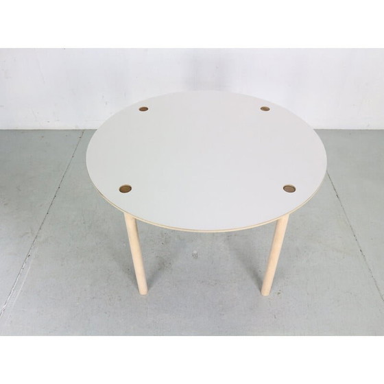 Image 1 of Table de salle à manger ronde en bois de chêne par Børge Mogensen pour Fdb Møbler, Danemark, années 1950