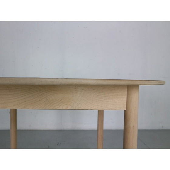 Image 1 of Table de salle à manger ronde en bois de chêne par Børge Mogensen pour Fdb Møbler, Danemark, années 1950