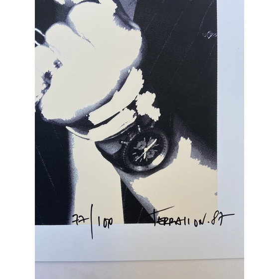 Image 1 of Sérigraphie vintage de Gainsbourg par Pierre Terrasson, 1987