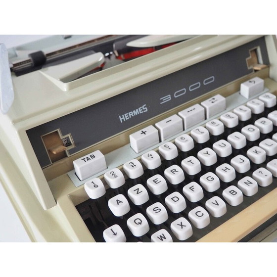 Image 1 of Machine à écrire vintage Hermes 3000, 1960