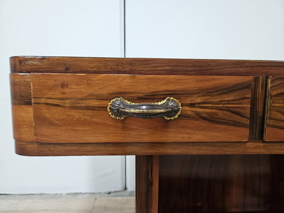 Image 1 of Table console Art Decò en bois de bruyère