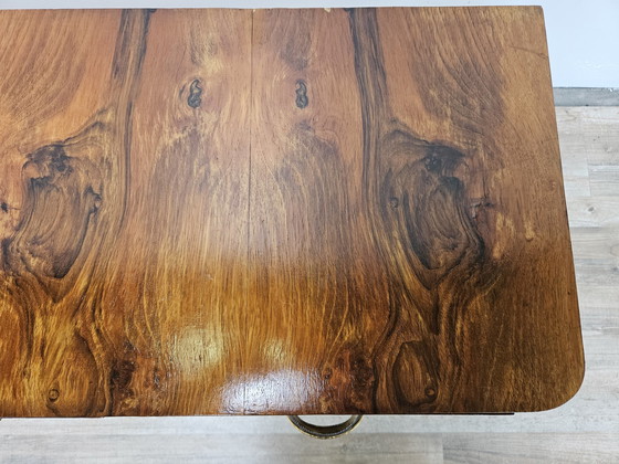 Image 1 of Table console Art Decò en bois de bruyère