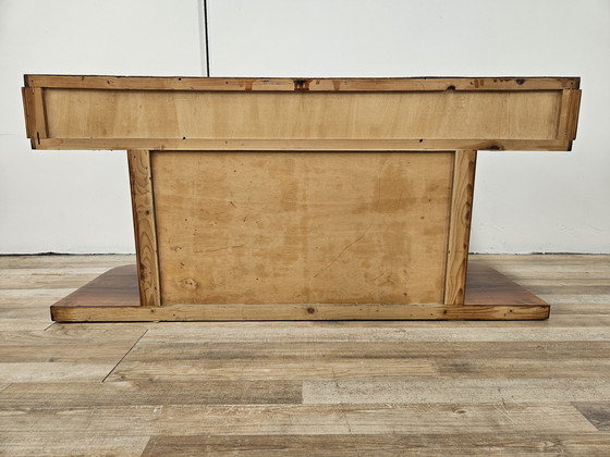 Image 1 of Table console Art Decò en bois de bruyère